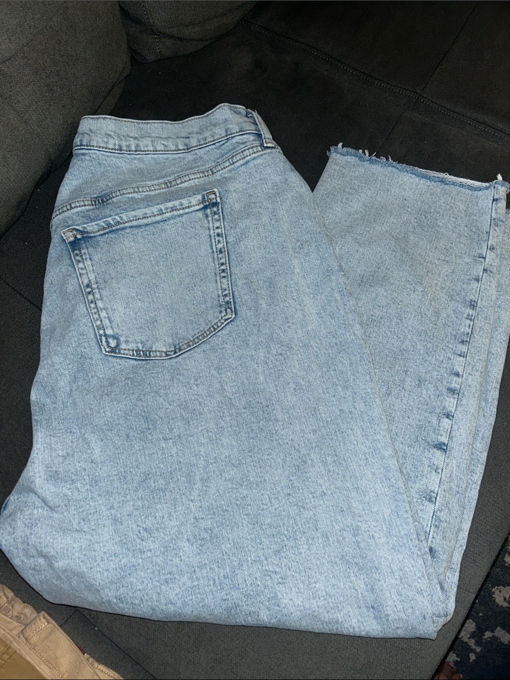 Old Navy Light Blue Straight-Leg High Waist Jeans sz 20 plus sz - Picture 2 of 12